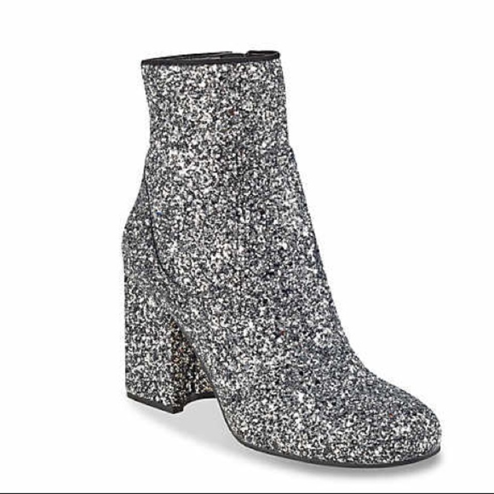 Glittery ankle boots- worn once